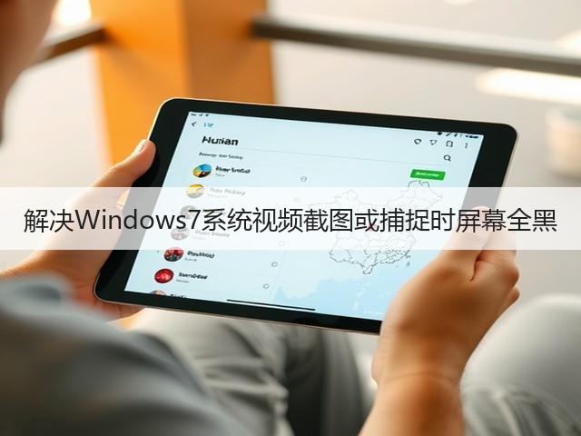 解决Windows7系统视频截图或捕捉时屏幕全黑(图1) 解决Windows7系统视频截图或捕捉时屏幕全黑(图1)