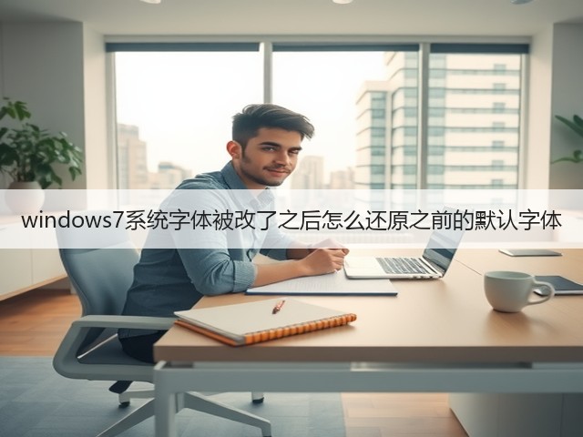 windows7系统字体被改了之后怎么还原之前的默认字体(图1)
