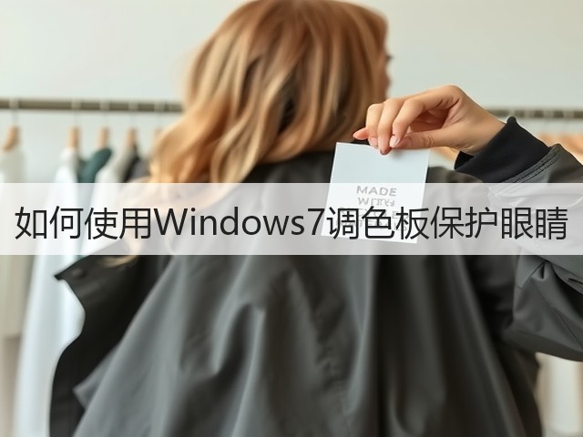 如何使用Windows7调色板保护眼睛(图2) 如何使用Windows7调色板保护眼睛(图2)