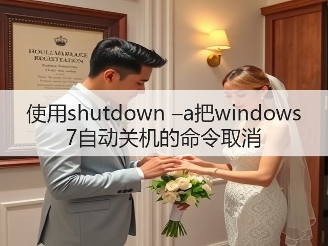 使用shutdown –a把windows 7自动关机的命令取消(图2)