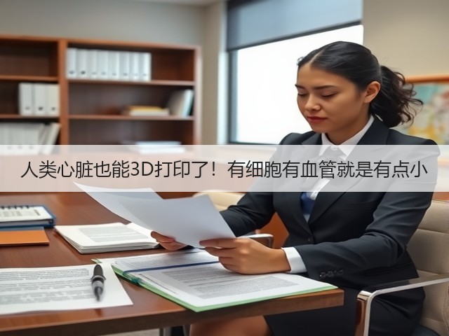 人类心脏也能3D打印了!有细胞有血管就是有点小(图1) 人类心脏也能3D打印了!有细胞有血管就是有点小(图1)