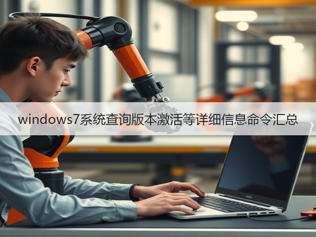 windows7系统查询版本激活等详细信息命令汇总(图2) windows7系统查询版本激活等详细信息命令汇总(图2)