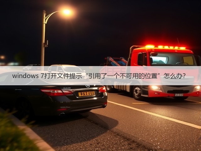 windows 7打开文件提示“引用了一个不可用的位置”怎么办?(图3) windows 7打开文件提示“引用了一个不可用的位置”怎么办?(图3)