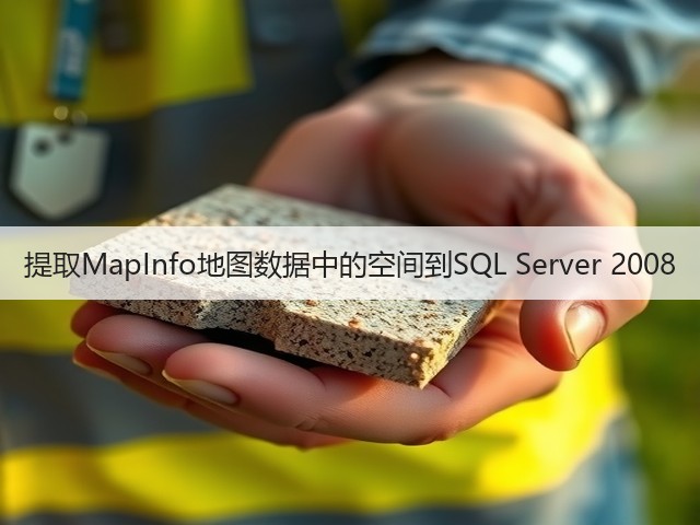 提取MapInfo地图数据中的空间到SQL Server 2008(图2) 提取MapInfo地图数据中的空间到SQL Server 2008(图2)