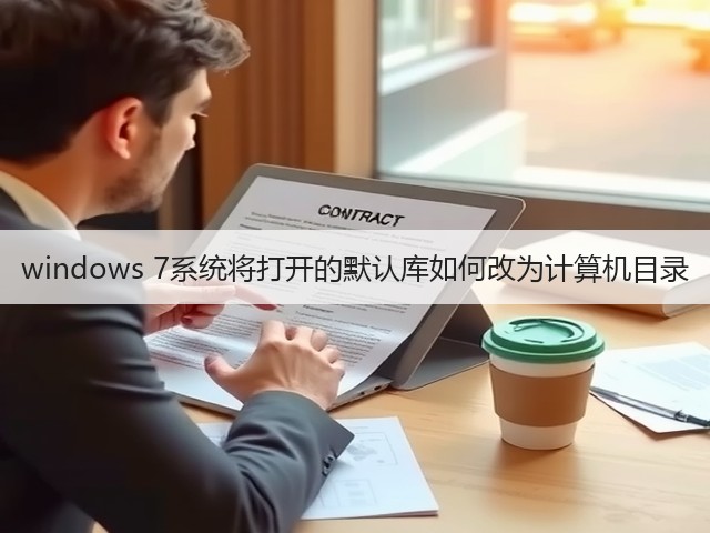 windows 7系统将打开的默认库如何改为计算机目录(图3)