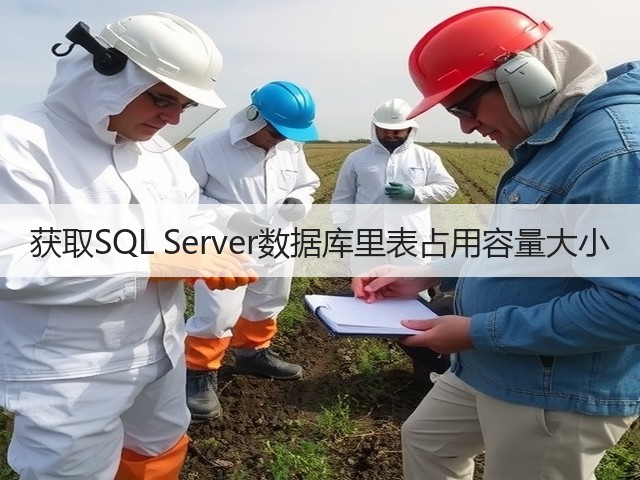 获取SQL Server数据库里表占用容量大小(图3) 获取SQL Server数据库里表占用容量大小(图3)