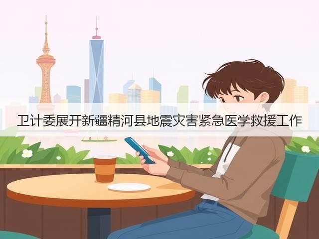 卫计委展开新疆精河县地震灾害紧急医学救援工作(图1) 卫计委展开新疆精河县地震灾害紧急医学救援工作(图1)