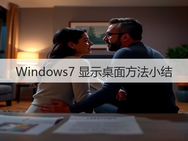 Windows7 显示桌面方法小结(图2)