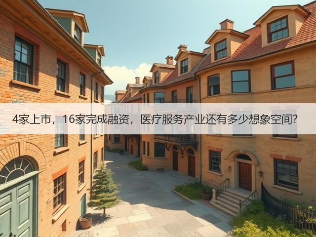 4家上市,16家完成融资,医疗服务产业还有多少想象空间?(图1) 4家上市,16家完成融资,医疗服务产业还有多少想象空间?(图1)