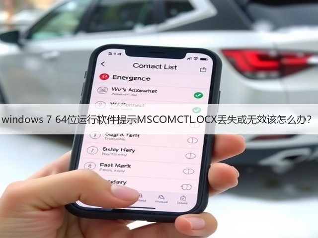 windows 7 64位运行软件提示MSCOMCTL.OCX丢失或无效该怎么办?(图3) windows 7 64位运行软件提示MSCOMCTL.OCX丢失或无效该怎么办?(图3)