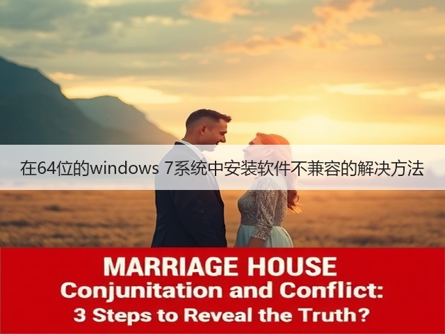 在64位的windows 7系统中安装软件不兼容的解决方法(图1)