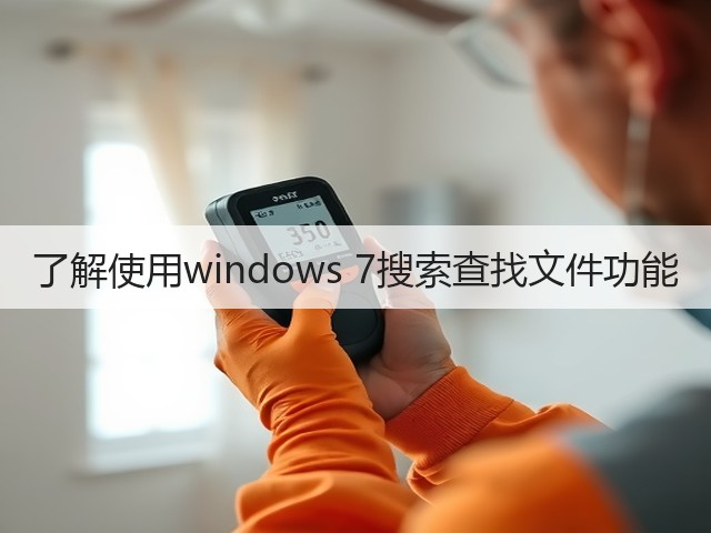 了解使用windows 7搜索查找文件功能(图1) 了解使用windows 7搜索查找文件功能(图1)