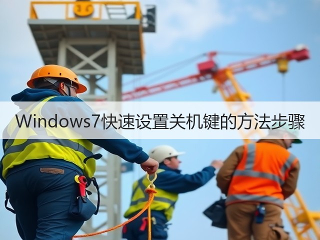 Windows7快速设置关机键的方法步骤(图1)