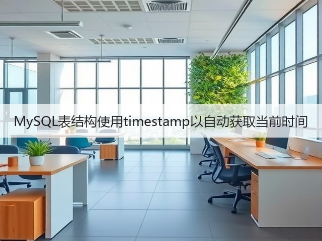 MySQL表结构使用timestamp以自动获取当前时间(图3) MySQL表结构使用timestamp以自动获取当前时间(图3)