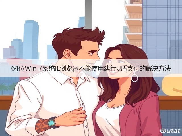 64位Win 7系统IE浏览器不能使用建行U盾支付的解决方法(图3) 64位Win 7系统IE浏览器不能使用建行U盾支付的解决方法(图3)