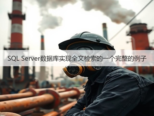 SQL Server数据库实现全文检索的一个完整的例子(图2) SQL Server数据库实现全文检索的一个完整的例子(图2)