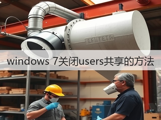 windows 7关闭users共享的方法(图3)