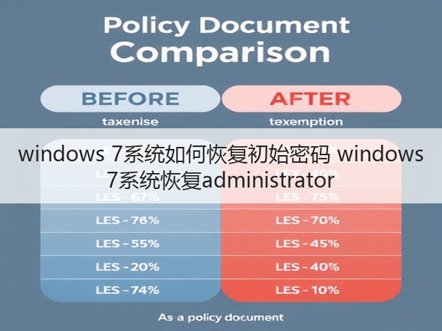 windows 7系统如何恢复初始密码 windows 7系统恢复administrator(图1) windows 7系统如何恢复初始密码 windows 7系统恢复administrator(图1)