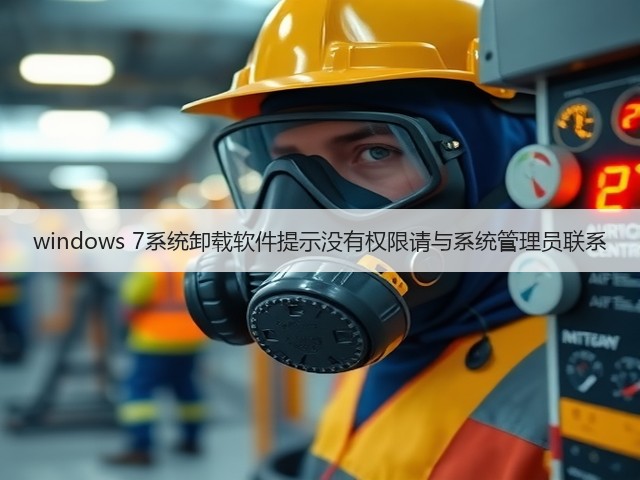 windows 7系统卸载软件提示没有权限请与系统管理员联系(图3)