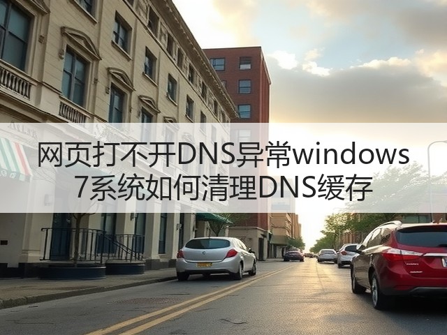 网页打不开DNS异常windows 7系统如何清理DNS缓存(图1) 网页打不开DNS异常windows 7系统如何清理DNS缓存(图1)