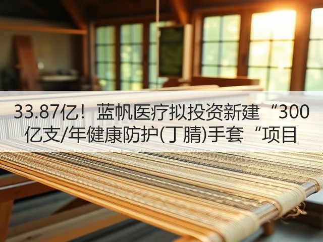 33.87亿!蓝帆医疗拟投资新建“300 亿支/年健康防护(丁腈)手套“项目(图3) 33.87亿!蓝帆医疗拟投资新建“300 亿支/年健康防护(丁腈)手套“项目(图3)