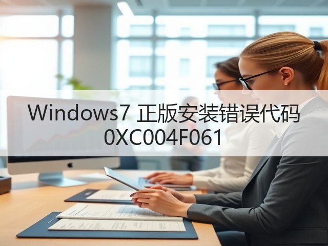 Windows7 正版安装错误代码 0XC004F061(图2) Windows7 正版安装错误代码 0XC004F061(图2)