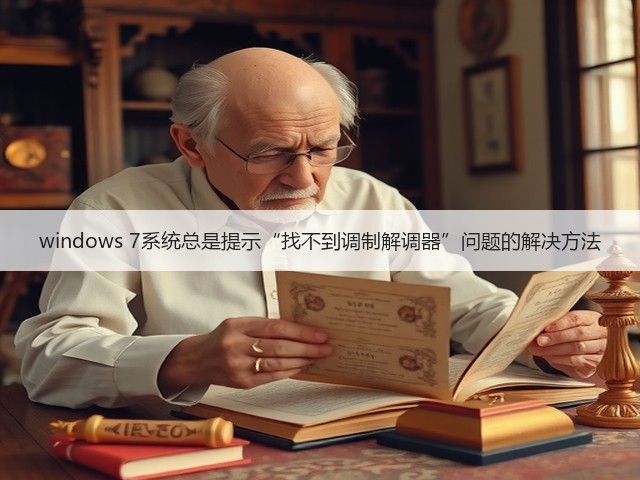 windows 7系统总是提示“找不到调制解调器”问题的解决方法(图3) windows 7系统总是提示“找不到调制解调器”问题的解决方法(图3)