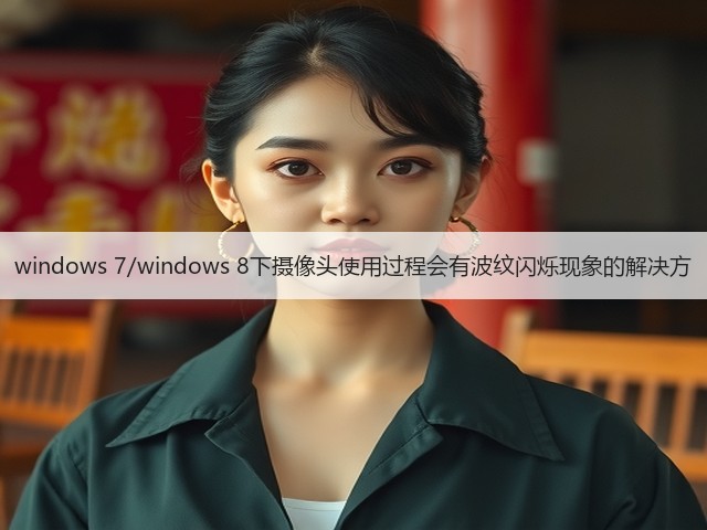 windows 7/windows 8下摄像头使用过程会有波纹闪烁现象的解决方(图2) windows 7/windows 8下摄像头使用过程会有波纹闪烁现象的解决方(图2)