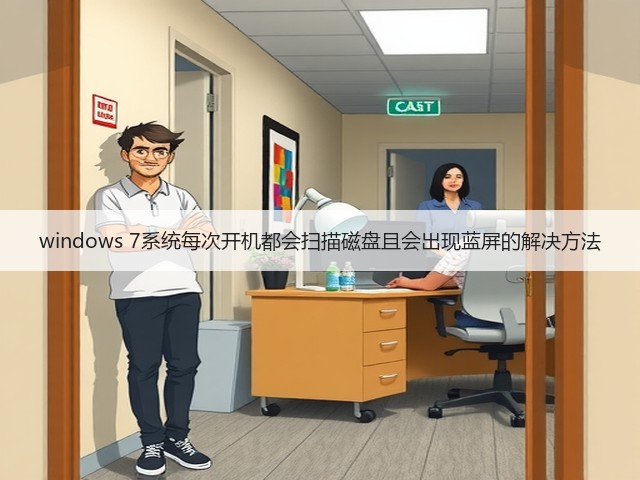windows 7系统每次开机都会扫描磁盘且会出现蓝屏的解决方法(图1)