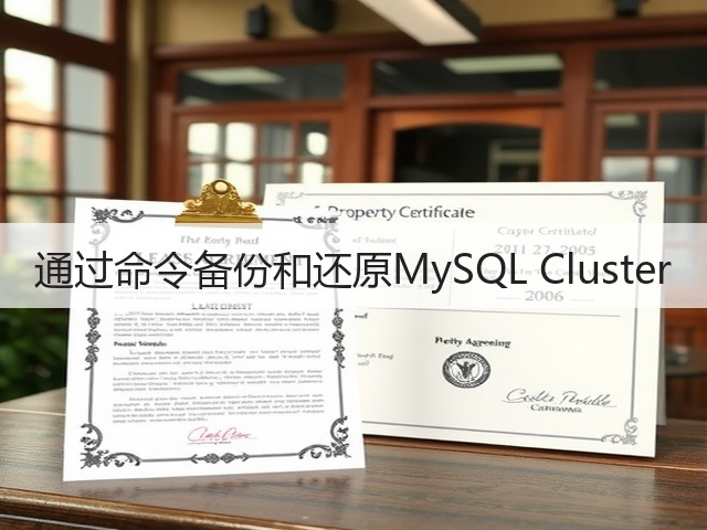 通过命令备份和还原MySQL Cluster(图2) 通过命令备份和还原MySQL Cluster(图2)