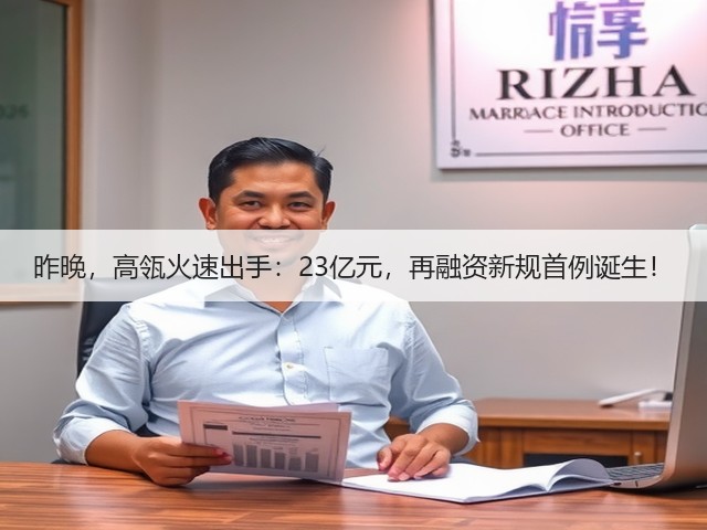 昨晚,高瓴火速出手:23亿元,再融资新规首例诞生!(图1) 昨晚,高瓴火速出手:23亿元,再融资新规首例诞生!(图1)