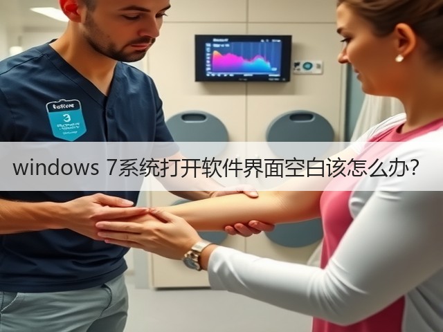 windows 7系统打开软件界面空白该怎么办？(图1)