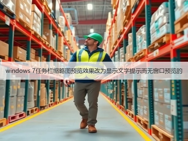 windows 7任务栏缩略图预览效果改为显示文字提示而无窗口预览的(图2)