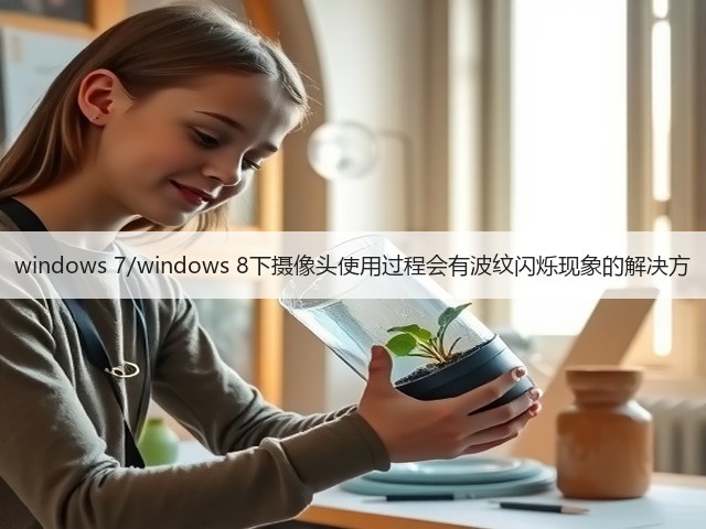 windows 7/windows 8下摄像头使用过程会有波纹闪烁现象的解决方(图3) windows 7/windows 8下摄像头使用过程会有波纹闪烁现象的解决方(图3)