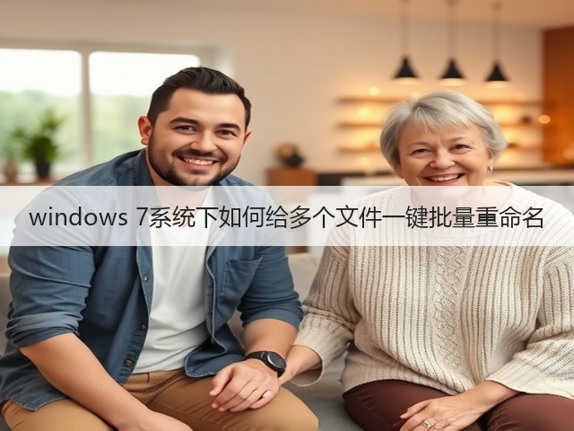 windows 7系统下如何给多个文件一键批量重命名(图3)