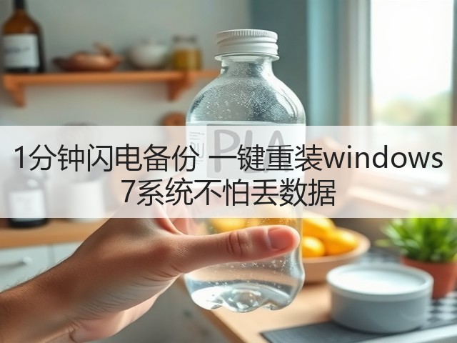 1分钟闪电备份 一键重装windows 7系统不怕丢数据(图1) 1分钟闪电备份 一键重装windows 7系统不怕丢数据(图1)