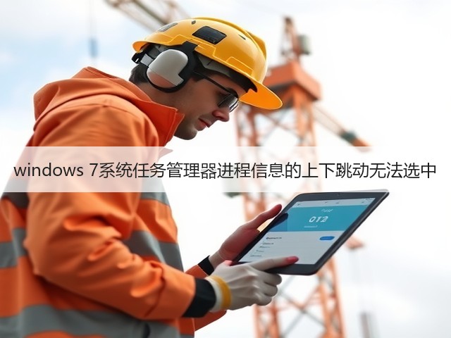 windows 7系统任务管理器进程信息的上下跳动无法选中(图1) windows 7系统任务管理器进程信息的上下跳动无法选中(图1)