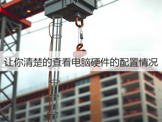 让你清楚的查看电脑硬件的配置情况(图1) 让你清楚的查看电脑硬件的配置情况(图1)