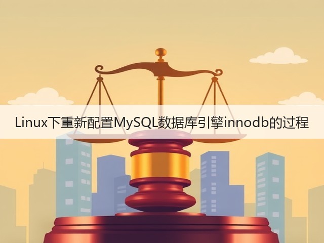 Linux下重新配置MySQL数据库引擎innodb的过程(图1) Linux下重新配置MySQL数据库引擎innodb的过程(图1)