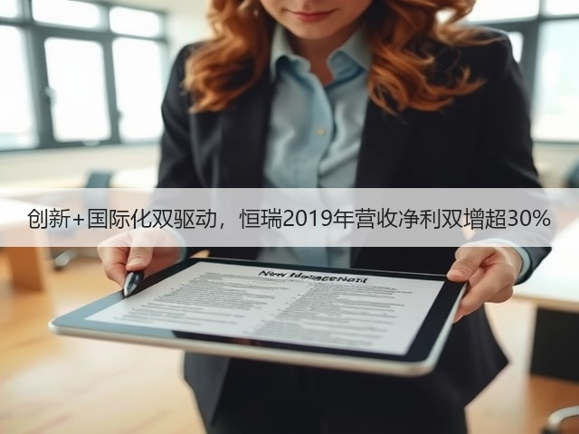 创新+国际化双驱动,恒瑞2019年营收净利双增超30%(图3) 创新+国际化双驱动,恒瑞2019年营收净利双增超30%(图3)