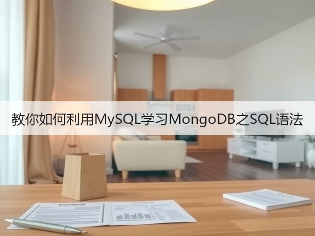 教你如何利用MySQL学习MongoDB之SQL语法(图2) 教你如何利用MySQL学习MongoDB之SQL语法(图2)
