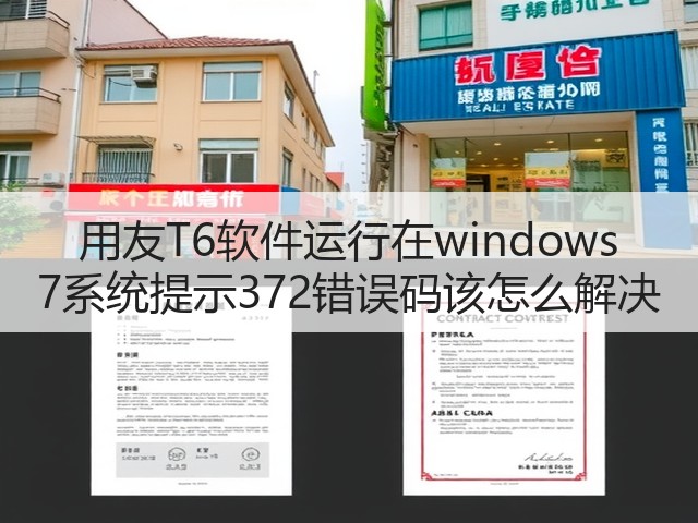 用友T6软件运行在windows 7系统提示372错误码该怎么解决(图3) 用友T6软件运行在windows 7系统提示372错误码该怎么解决(图3)