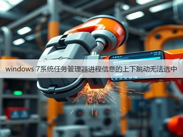 windows 7系统任务管理器进程信息的上下跳动无法选中(图1)
