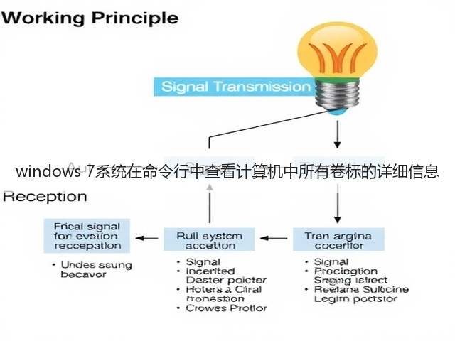 windows 7系统在命令行中查看计算机中所有卷标的详细信息(图1)