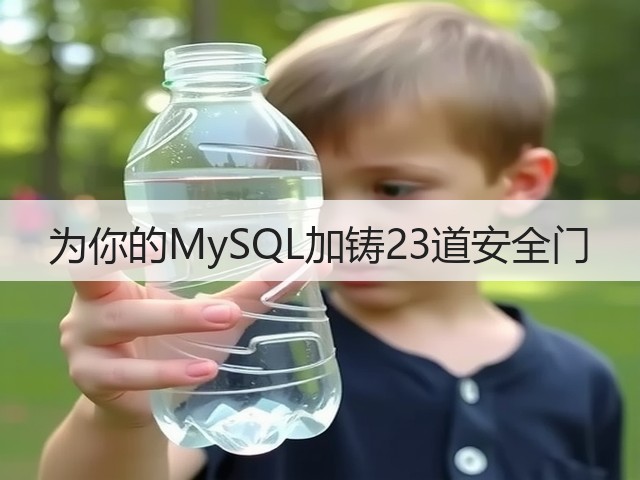为你的MySQL加铸23道安全门(图3) 为你的MySQL加铸23道安全门(图3)