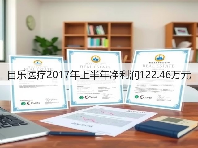 目乐医疗2017年上半年净利润122.46万元(图1) 目乐医疗2017年上半年净利润122.46万元(图1)