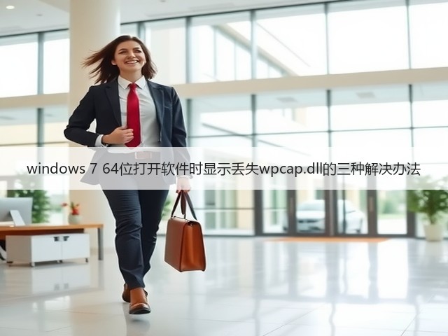 windows 7 64位打开软件时显示丢失wpcap.dll的三种解决办法(图1)