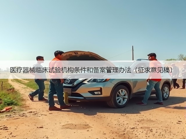 医疗器械临床试验机构条件和备案管理办法(征求意见稿)(图3) 医疗器械临床试验机构条件和备案管理办法(征求意见稿)(图3)
