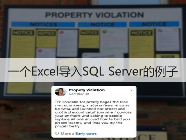 一个Excel导入SQL Server的例子(图1)