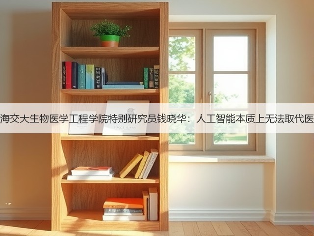 上海交大生物医学工程学院特别研究员钱晓华:人工智能本质上无法取代医生(图2) 上海交大生物医学工程学院特别研究员钱晓华:人工智能本质上无法取代医生(图2)
